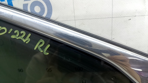 Rear left window, blind glass, Honda Accord 18-22, chrome, scratches on chrome, cut seal