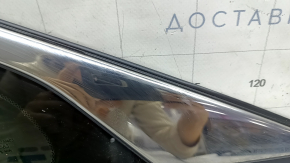 Rear left window, blind glass, Honda Accord 18-22, chrome, scratches on chrome, cut seal