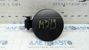 Fuel filler flap assembly with housing for Mazda 3 22-24 4d with lock, Mexico built, broken mount
