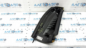 Left rear seat side panel for BMW 5 G30 17-23, Sensatec leather, black, broken mount