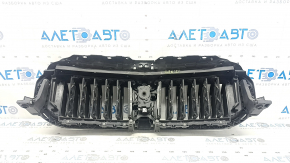 BMW 5 G30 17-22 radiator grille assembly with radiator deflector blinds, with motor, under the camera, chrome, sand