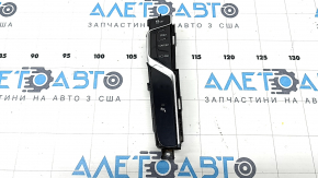 BMW 5 G30 17-23 center console button block for parking sensors, scratches, chrome bulging