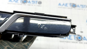 BMW 5 G30 17-23 center console button block for parking sensors, scratches, chrome bulging