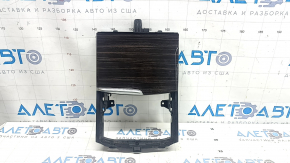 BMW 5 G30 17-23 center console trim, gloss black, wood grain, scratches