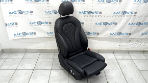 Passenger seat BMW 5 G30 21-23 with airbag, electric, heated, perforated, Sensatec leather, black, Sport
