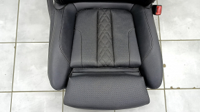 Passenger seat BMW 5 G30 21-23 with airbag, electric, heated, perforated, Sensatec leather, black, Sport