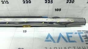 Door-glass molding, center rear right, Toyota Highlander 20-25, chrome, dents, bent, broken fasteners