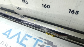 Door-glass molding, center rear right, Toyota Highlander 20-25, chrome, dents, bent, broken fasteners