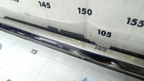 Door-glass molding, center rear right, Toyota Highlander 20-25, chrome, dents, bent, broken fasteners