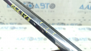 Door-glass molding, central front right, Toyota Highlander 20-25, chrome, dents, bent, broken fasteners
