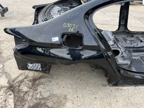 Quarter wing rear right BMW 5 G30 17-23 on the body, black