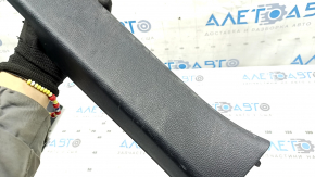 Front left door sill trim for Toyota Highlander 20-24, black, scratches