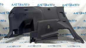 Left arch trim for a 2022 Toyota Highlander, black, hybrid, with cup holders and caps, scratches