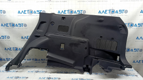 Right arch trim for a Toyota Highlander 20-25 hybrid, black, with cup holders and caps, scratches