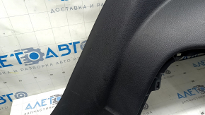 Right arch trim for a Toyota Highlander 20-25 hybrid, black, with cup holders and caps, scratches
