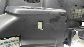 Right arch trim for a Toyota Highlander 20-25 hybrid, black, with cup holders and caps, scratches