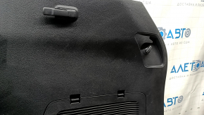 Right arch trim for a Toyota Highlander 20-25 hybrid, black, with cup holders and caps, scratches