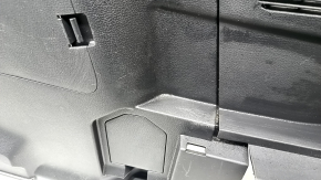 Right arch trim for a Toyota Highlander 20-25 hybrid, black, with cup holders and caps, scratches
