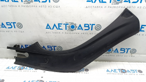 Right underhood trunk trim for Tesla Model X 16-21, rubber torn, mount cracked