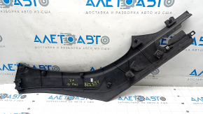 Right underhood trunk trim for Tesla Model X 16-21, rubber torn, mount cracked