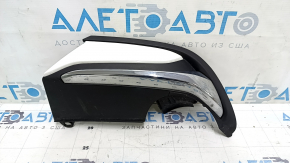 Right muffler cap for Honda Accord 18-22 EXL, touring, white insert, with chrome, scratches