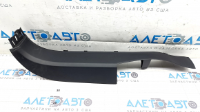Tesla Model X 16-21 black front pillar trim, left lower, worn, broken mount