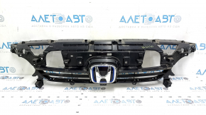 Honda Accord 21-22 radiator grille center molding bracket with emblem, sand