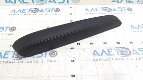 Toyota Highlander 20-25 center console trim, upper left, black leather, scratched
