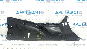 Jaguar F-Pace X761 17-20 black center console trim with chrome insert, scratches
