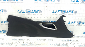 Jaguar F-Pace X761 17-20 black center console trim with chrome insert, scratches
