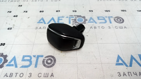 Toyota Highlander 20-25 gear knob, black leather, scratches, worn
