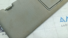 Right visor for Toyota Highlander 20-24, gray, without hook, dry-cleanable