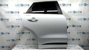Jaguar F-Pace X761 17-23 keyless rear right door assembly, tinted, gloss black moldings, white 1AA, bumpers