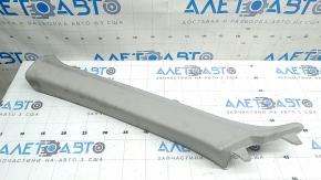 Upper left front pillar trim for Toyota Highlander 20-24, gray, dry-cleanable
