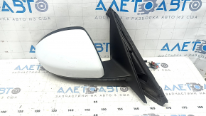 Right side mirror assembly for Jaguar F-Pace X761 17-23, 16 pins, turn signal, auto-dimming, heated, auto-folding, BSM, backlight, white
