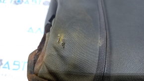 Passenger seat Fiat 500L 14-15 without airbag, mechanical, black cloth with brown inserts, water damage