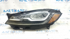 Left front headlight for Jaguar F-Pace X761 17-20 LED, needs polishing, broken mount