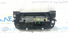 Climate control system for a Jaguar F-Pace X761 17-20 with heated and ventilated seats under the CD drive, coating is swollen, scratches, coating is peeling, fastener is broken