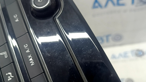 Climate control system for a Jaguar F-Pace X761 17-20 with heated and ventilated seats under the CD drive, coating is swollen, scratches, coating is peeling, fastener is broken