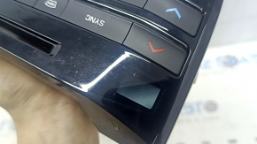 Climate control system for a Jaguar F-Pace X761 17-20 with heated and ventilated seats under the CD drive, coating is swollen, scratches, coating is peeling, fastener is broken