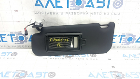 Left visor for Jaguar F-Pace X761 17-18 black, with backlight, without hook