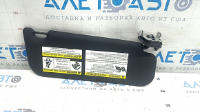 Left visor for Jaguar F-Pace X761 17-18 black, with backlight, without hook