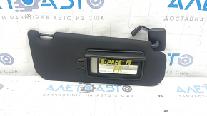 Right visor for Jaguar F-Pace X761 17-18, black, with backlight, without hook