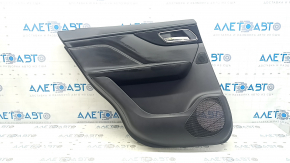 Door trim panel rear left Jaguar F-Pace X761 17-20 black leather with white stitching