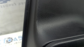 Door trim, rear right, Jaguar F-Pace X761 17-20, black leather with white stitching, leather armrest, with glossy black trim, with backlight, with handle, scratches
