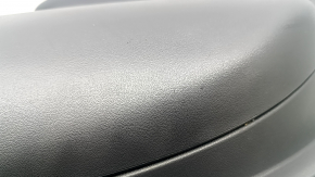 Door trim, rear right, Jaguar F-Pace X761 17-20, black leather with white stitching, leather armrest, with glossy black trim, with backlight, with handle, scratches