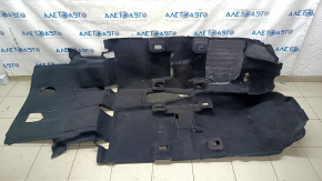 Toyota Highlander 20-25 black floor covering for 8 seats, hybrid, for cleaning