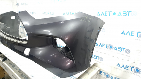Bare front bumper for Toyota Highlander 20-24 without parking sensors, graphite