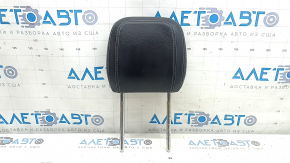 Driver's seat headrest for Jaguar F-Pace X761 17-20 black leather with white stitching, R-Sport