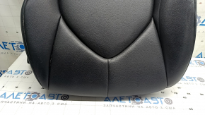 2021 Toyota Highlander driver's seat cushion upholstery, black leather, heated, XLE. Needs cleaning, scratches, dented